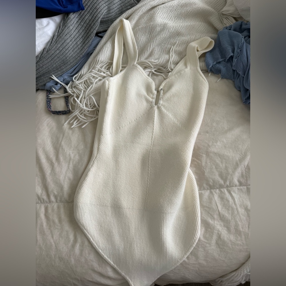 Abercrombie & Fitch Cream Knit Top